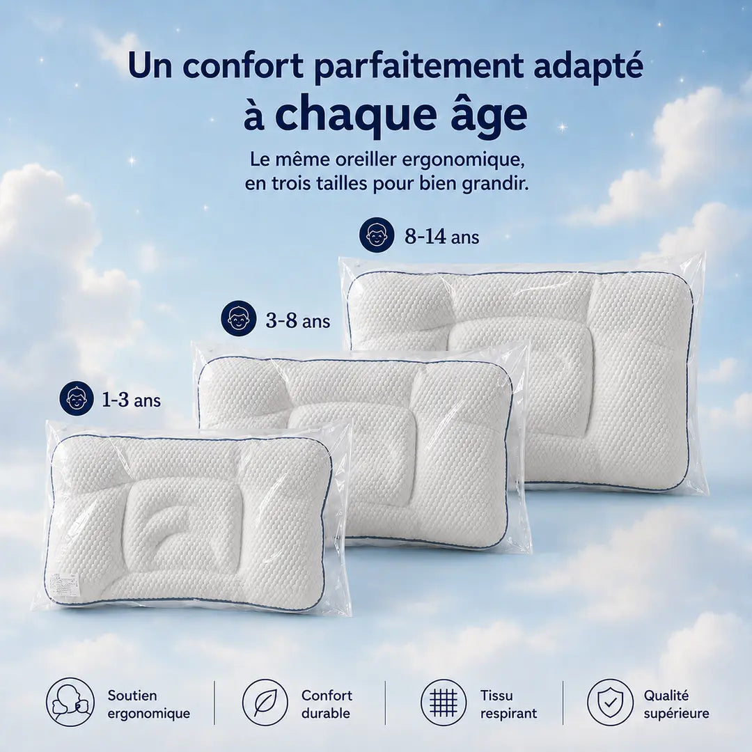 Oreiller ergonomique enfant