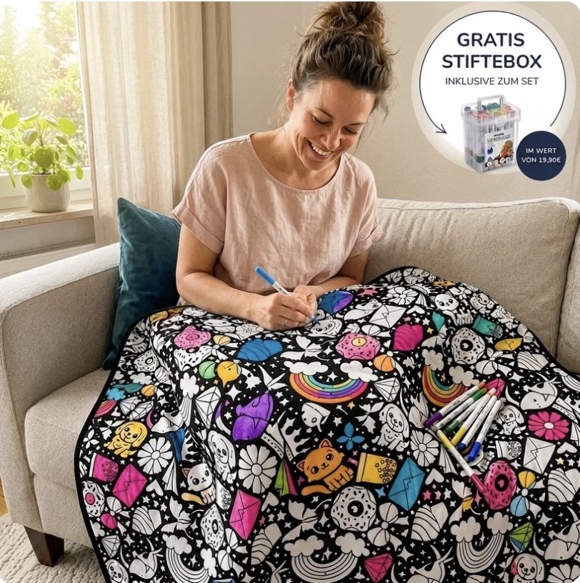 CuddleArt Colouring Blanket